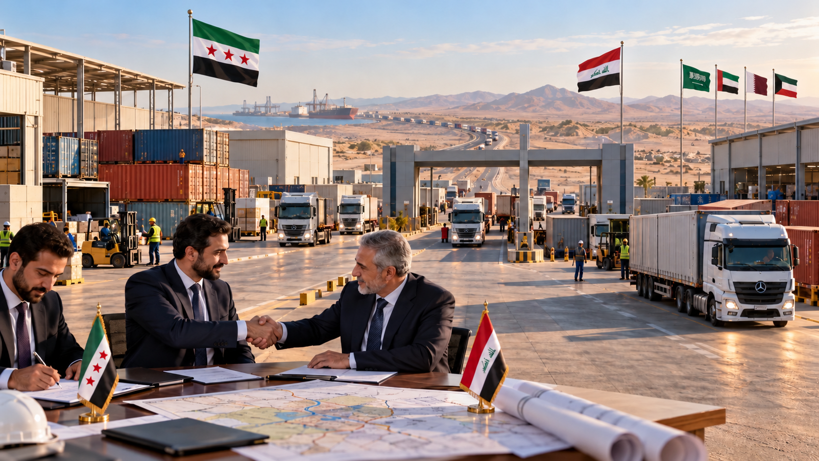 ثمانية عقود استثمارية جديدة لتنشيط التجارة والخدمات اللوجستية في سوريا